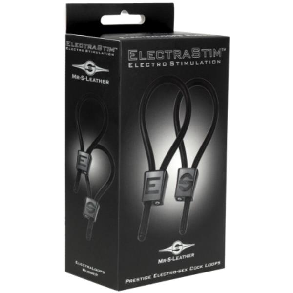 PRESTIGE ELECTRA LOOPS ADJUSTABLE COCK RINGS BLACK
