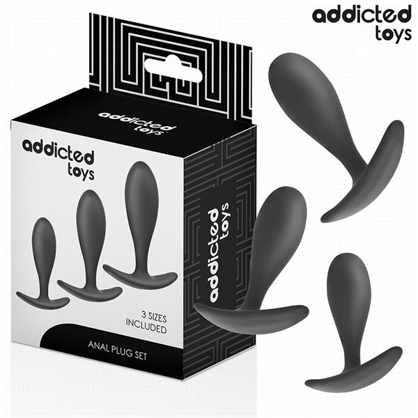 SET OF 3 ANAL PLUG SILICONE MODEL 2