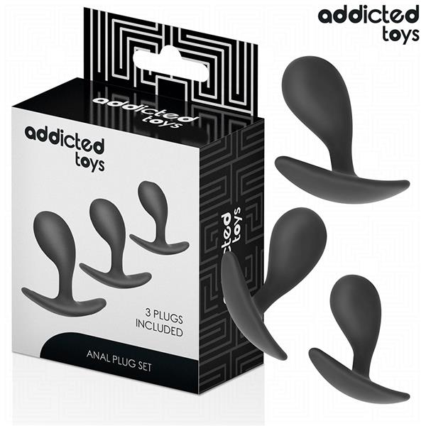 SET OF 3 ANAL PLUG SILICONE MODEL 3
