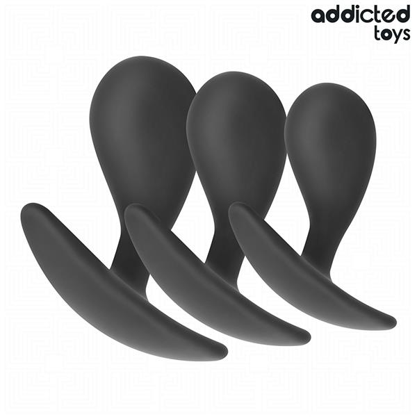 SET OF 3 ANAL PLUG SILICONE MODEL 3