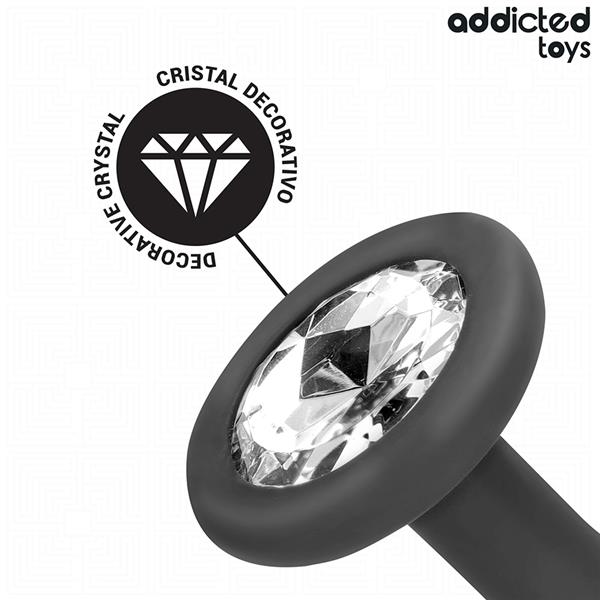 KOMPLET 3 ANALNIH ČEPKOV SILIKON Z NAKITOM