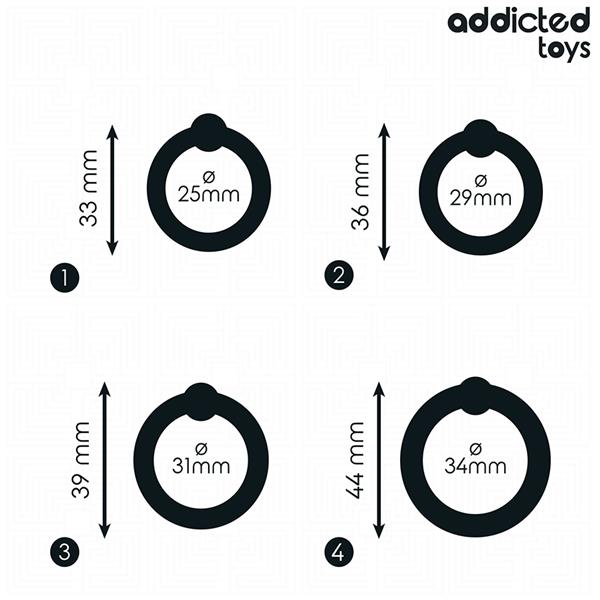 SET OF PRESSURE SILICONE RINGS