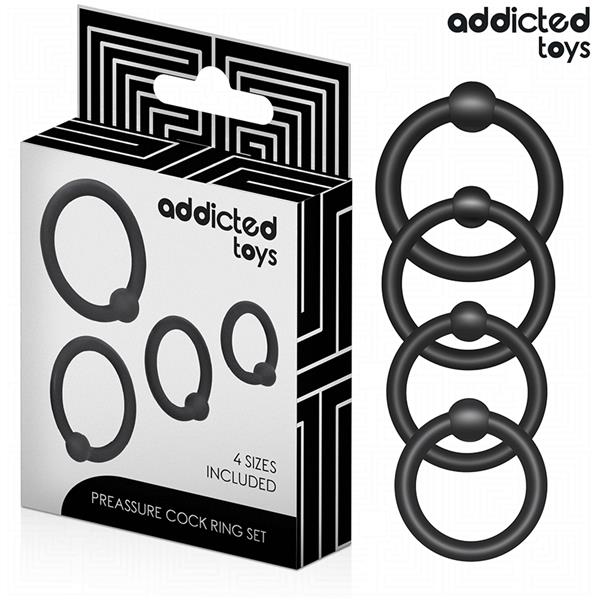 SET OF PRESSURE SILICONE RINGS