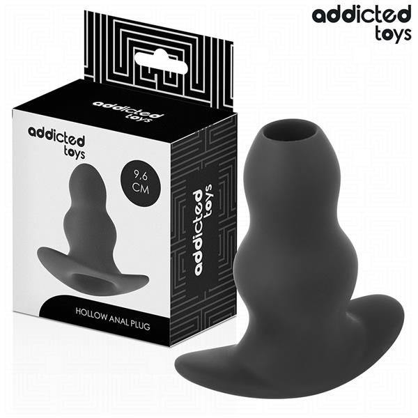 HOLLOW ANAL PLUG SILICONE SIZE M 9.6 CM