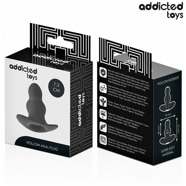 HOLLOW ANAL PLUG SILICONE SIZE S 7.3 CM