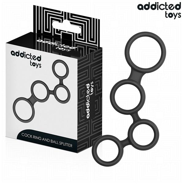 PENIS RING WITH DIVIDERS FOR TESTICLES