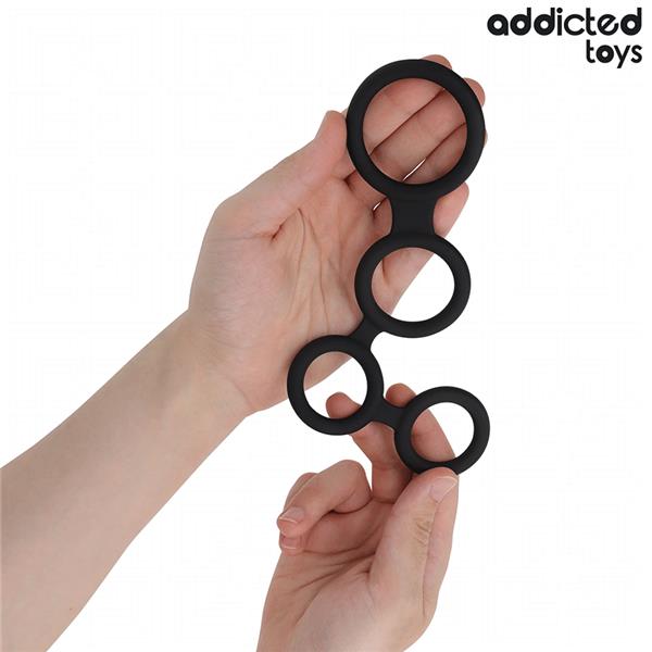 PENIS RING WITH DIVIDERS FOR TESTICLES