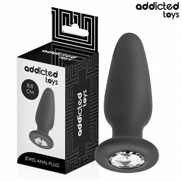 ANAL PLUG S KAMENČIĆEM SILIKON VELIČINA S 8.8 CM