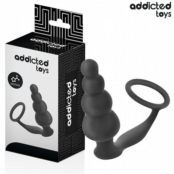 ANALNI PLUG Z OBROČEM SILIKON MODEL 5
