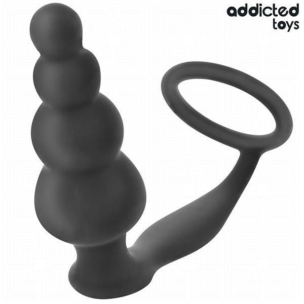ANALNI PLUG Z OBROČEM SILIKON MODEL 5