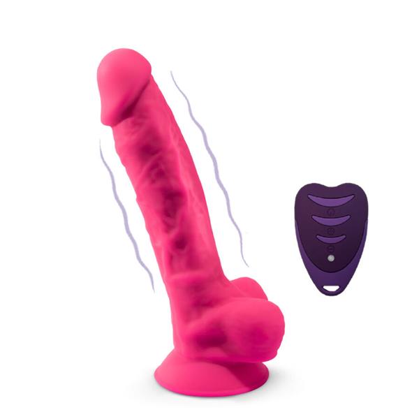 REALISTIC PENIS MODEL 18 PINK VIBRATION + REMOTE CONTROL LRS