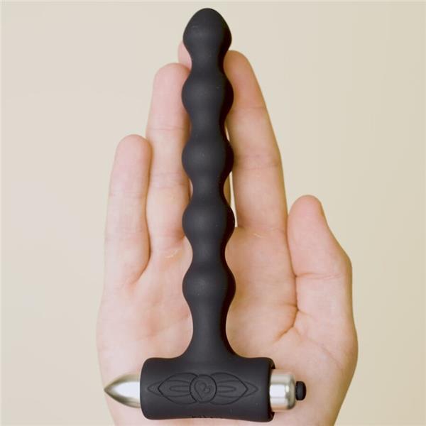 PETITE SENSATIONS PEARLS ANAL PLUG VIBRATOR BLACK