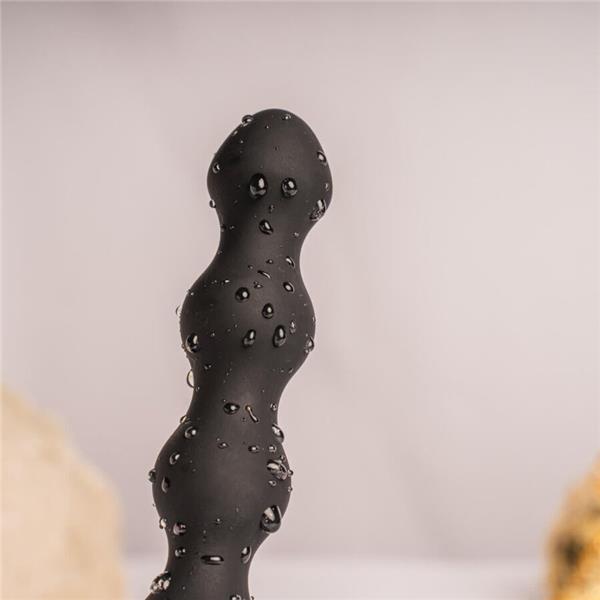 PETITE SENSATIONS PEARLS ANAL PLUG VIBRATOR BLACK