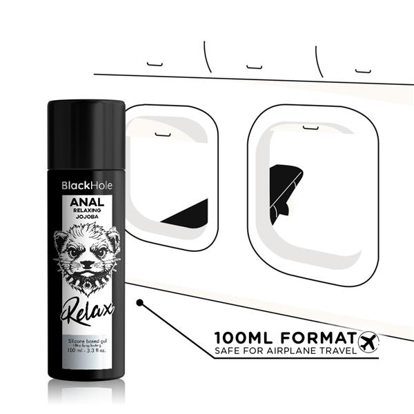 ANALNI RELAKSANT JOJOBA SILIKONSKI LUBRIKANT 100 ML - BLACK HOLE