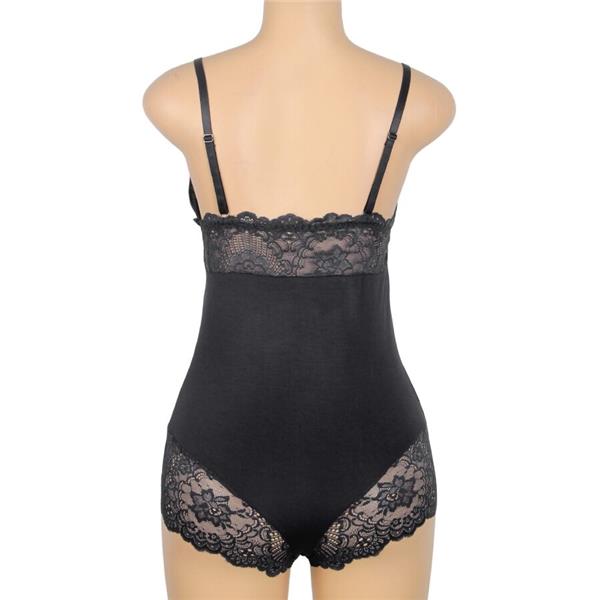 ČRN ČIPKASTI TEDDY L/XL