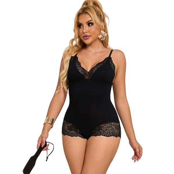ČRN ČIPKASTI TEDDY L/XL