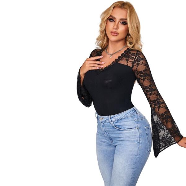 TEDDY FLORAL PATTERN LONG SLEEVE S/M