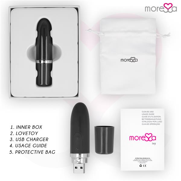 IVY VIBRATOR STIMULATOR TRAVEL BLACK