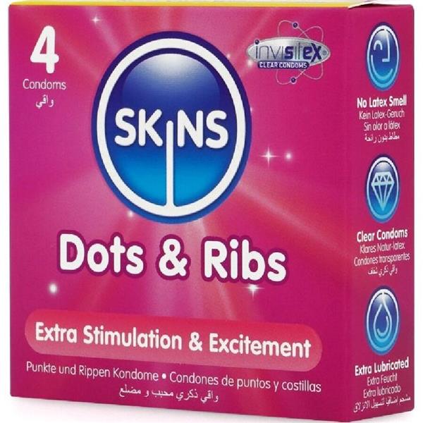 DOTS & RIBS PREMIUM CONDOMS PACK 4