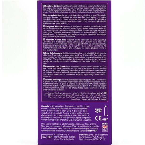 EXTRA LARGE PREMIUM CONDOMS PACK 16