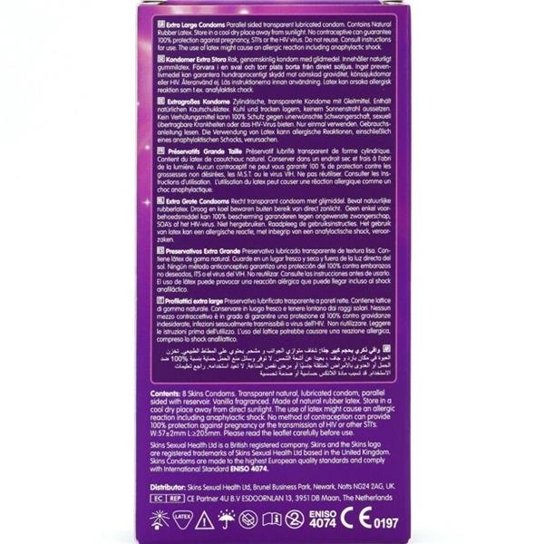 EXTRA LARGE PREMIUM CONDOMS PACK 8