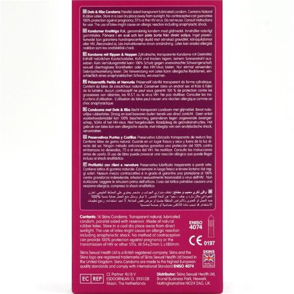 DOTS & RIBS PREMIUM CONDOMS PACK 16