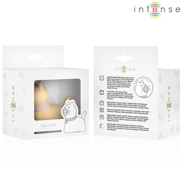 TOULOUSE STIMULATOR WITH 360º ROTATING TONGUE YELLOW