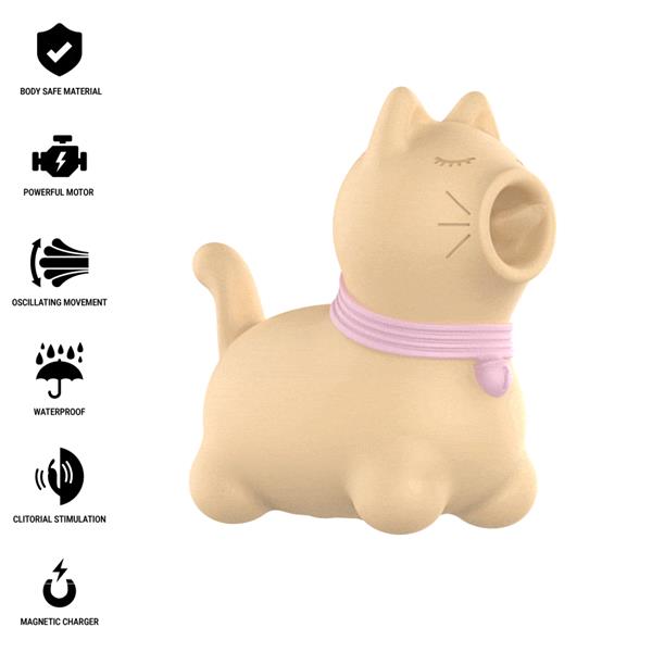 TOULOUSE STIMULATOR WITH 360º ROTATING TONGUE YELLOW