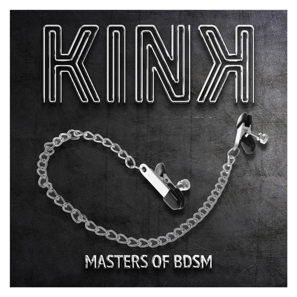 FLAT CHAIN NIPPLE CLAMPS SILVER 34 CM