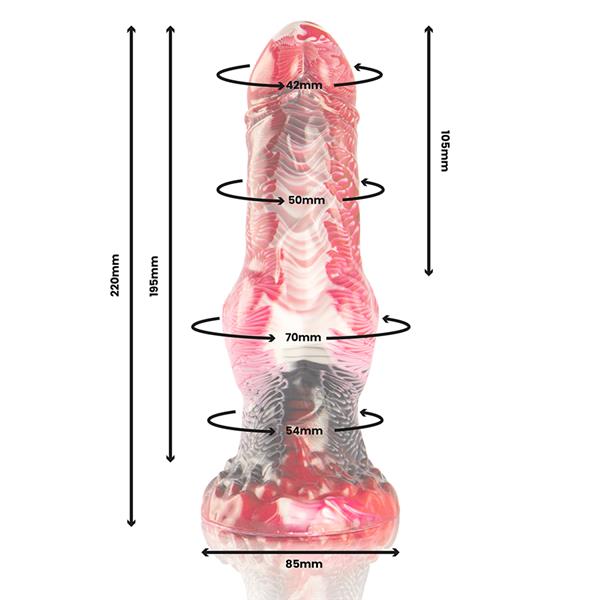 HELIOS DILDO WITH TESTICLES HEAT AND ECSTASY