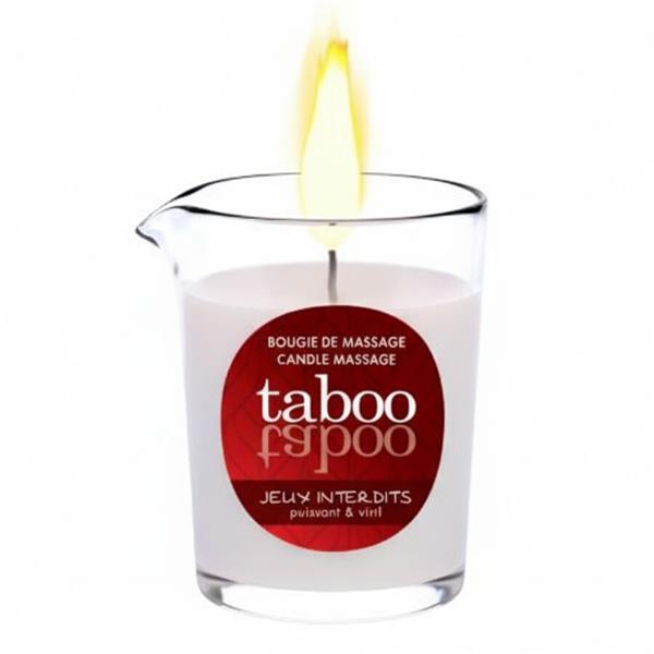 TABOO MASSAGE CANDLE FOR HIM JEUX INTERDITS WILD LICHEN AROMA