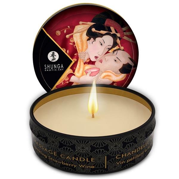 MINI CARESS BY CANDLELIGHT DISPLAY MASSAGE CANDLES 24 UNITS