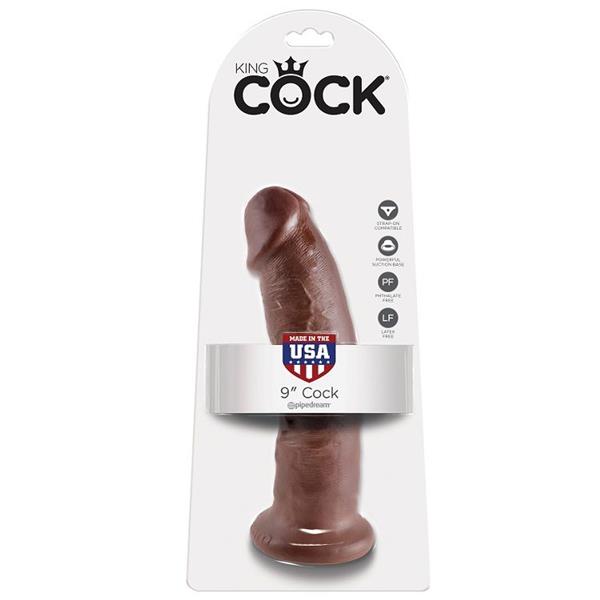 9 DILDO BROWN 22.9 CM