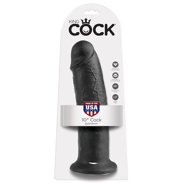 10 DILDO ČRN 25 CM