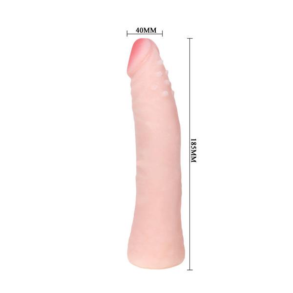 REALISTIC SKIN TOUCH SILICONE DILDO 19 CM RANDOM BOX COLOR
