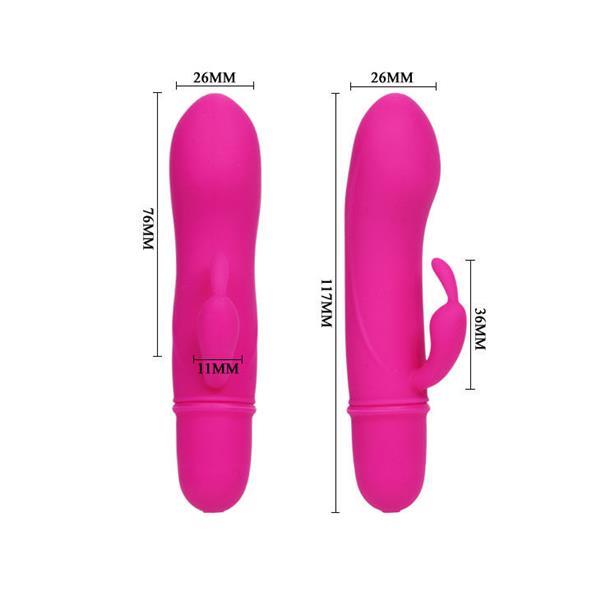 FLIRTATION VIBRATOR WITH RABBIT CAESAR