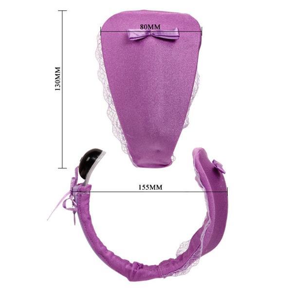 THONG WITH VIBRATOR WITH LILAC REMOTE CONTROL