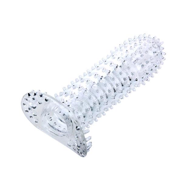 PENIS SHEATH WITH STIMULATING POINTS PURPLE 14 CM