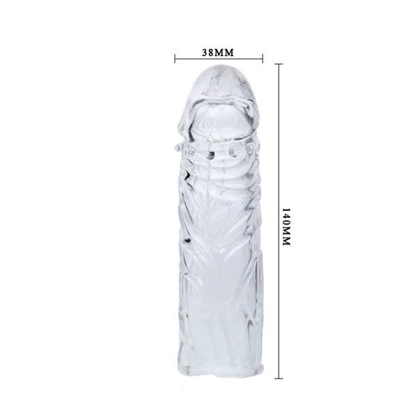 PROZIRNI SILIKONSKI PREKRIVAČ ZA PENIS 13 CM