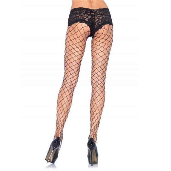 NET PANTS WITH LACE SHORTS