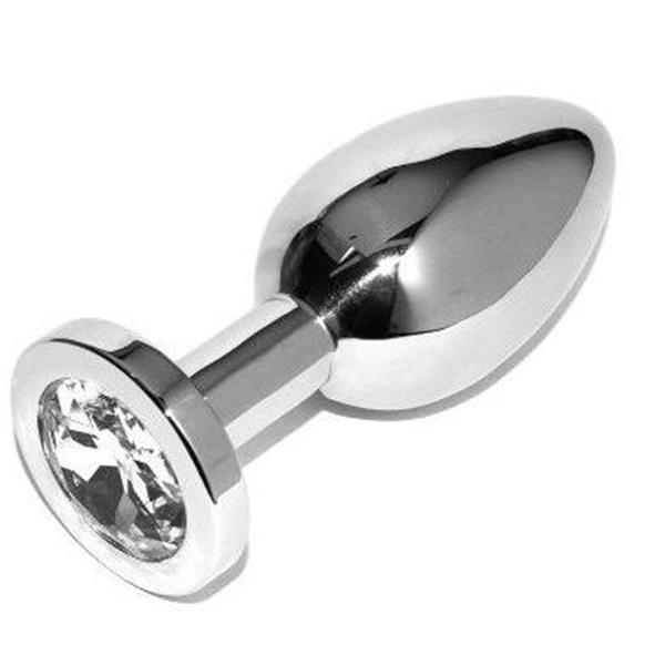 ANAL PLUG DIAMOND TRANSPARENT SMALL 5.71CM