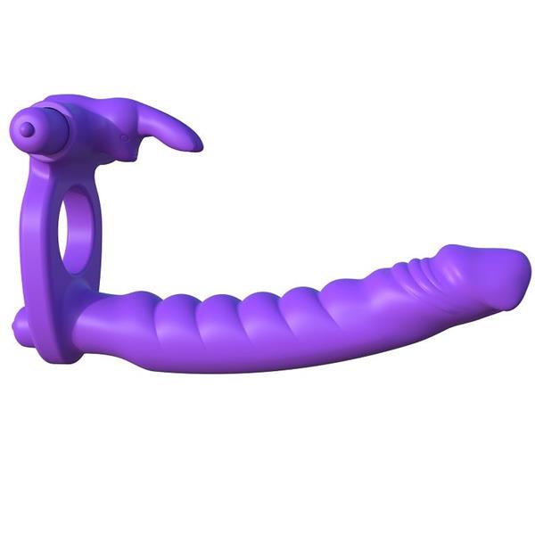 SILIKONSKI DVOJNI VIBRATOR ZAJEC