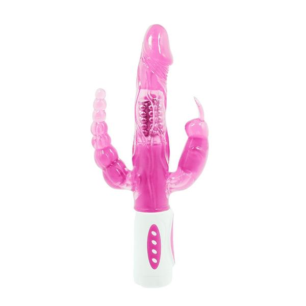 PRETTY BUNNY TRIPLE VIBRATOR ROTATOR