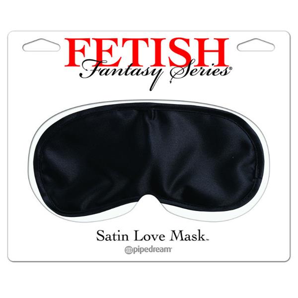 SATIN LOVE MASK BLACK