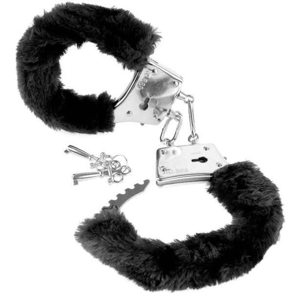 FURRY CUFFS BLACK