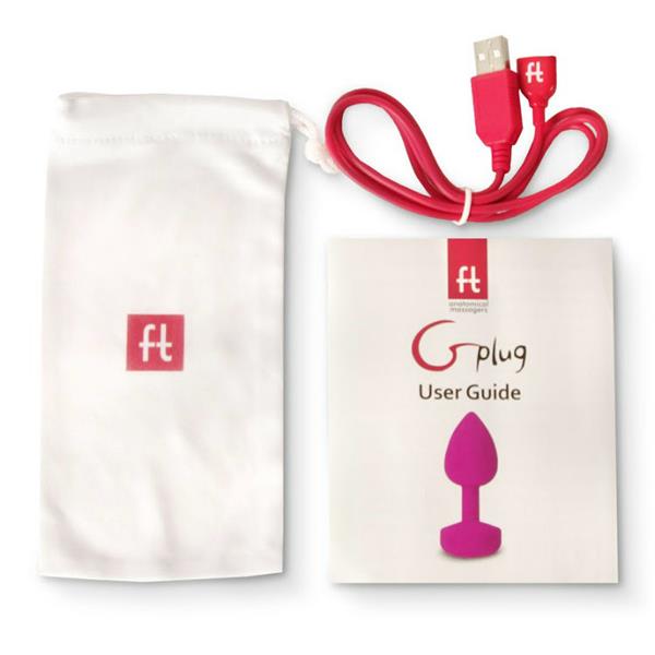 FUNTOYS GPLUG ANAL RECHARGEABLE VIBRATOR SMALL NEON PINK 3CM