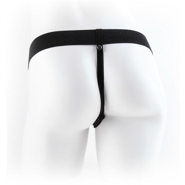 SERIES 11 HOLLOW STRAP-ON VIBRATING WITH BALLS 27.9CM FLESH