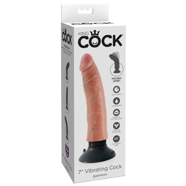 17.78 CM VIBRIRAJUĆI PENIS FLESH