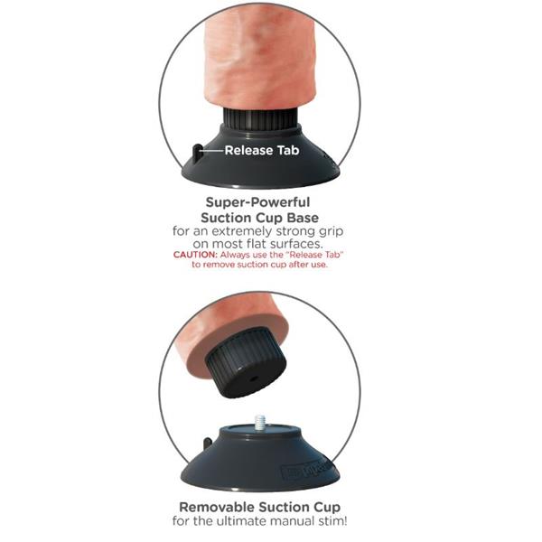 23 CM VIBRATING COCK FLESH