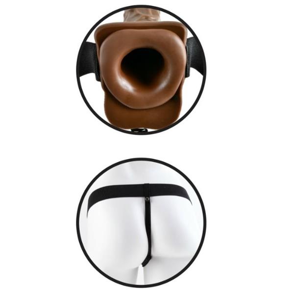 SERIES 7 HOLLOW STRAP-ON WITH BALLS